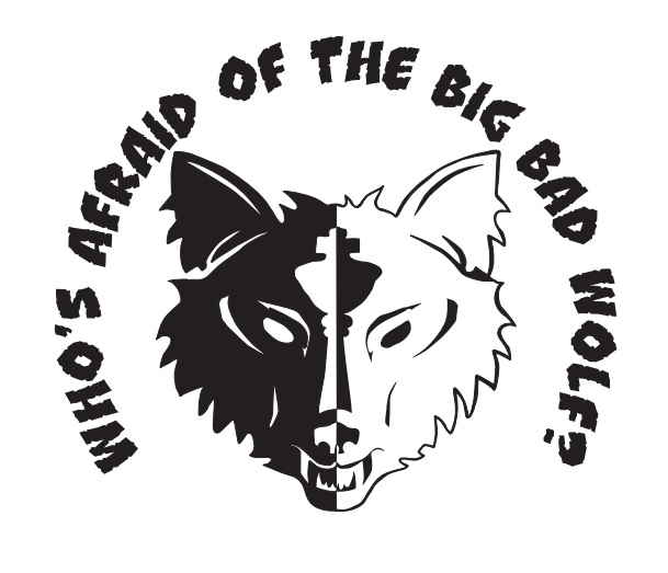Who's Afraid of the Big Bad Wolf - Bad Wolf Chess Club Logo